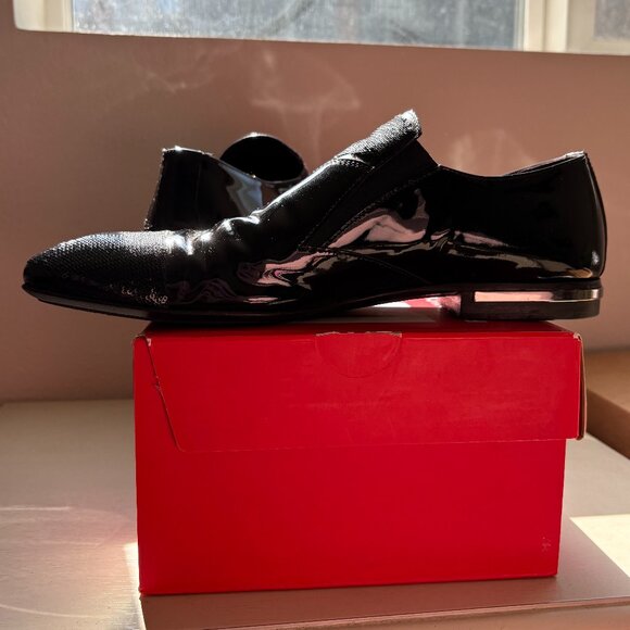 Cesare Paciotti Patent Leather Sequin Designer Luxury Dress Shoes Made in Italy main image 7